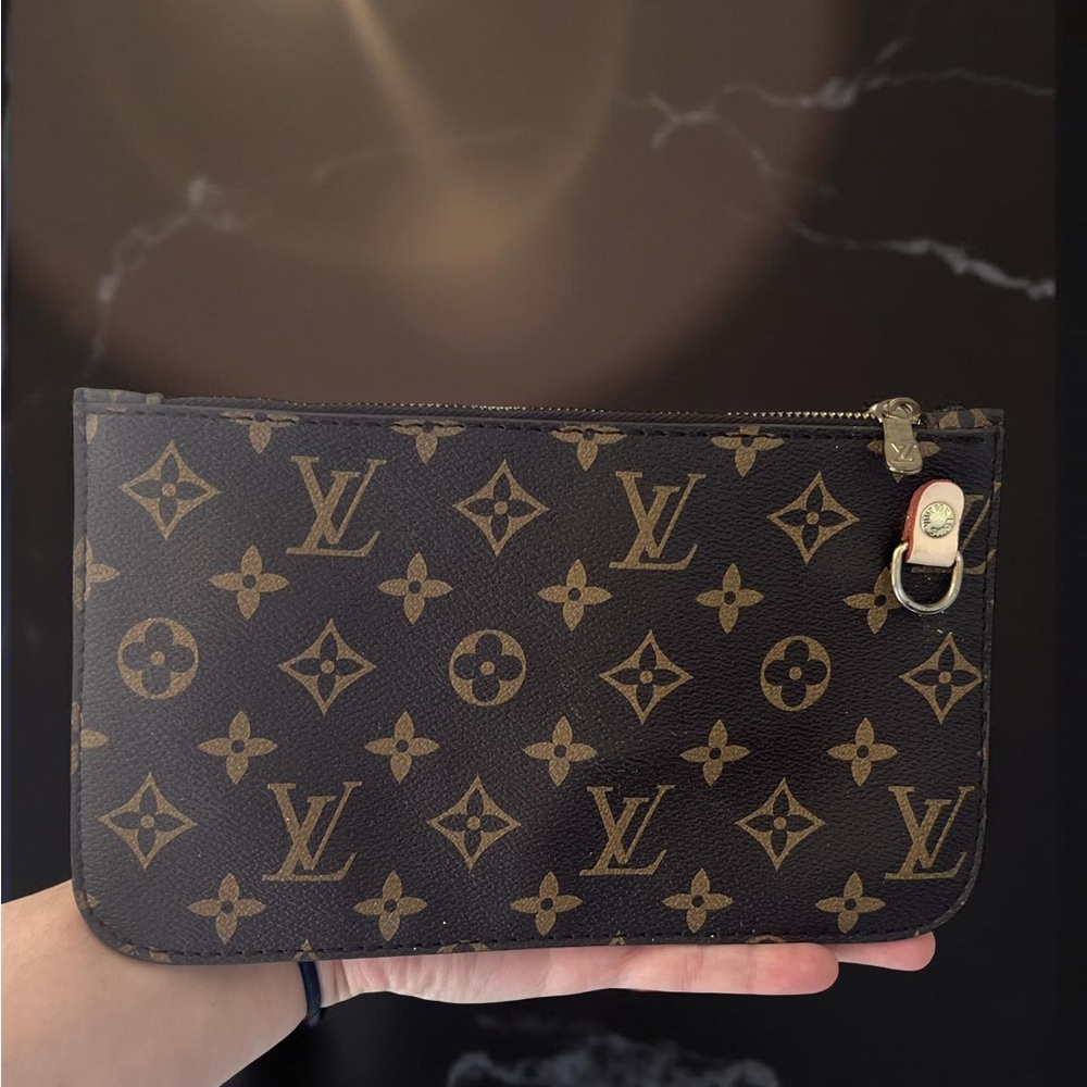 LV Brown and Tan Monogram Pouch